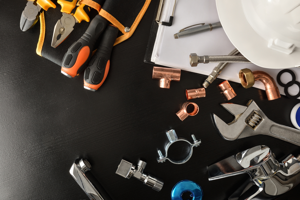 Plumbing Tools on Counter