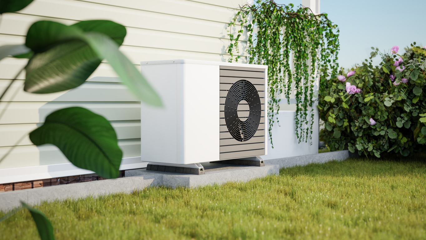 Heat Pump Outside House