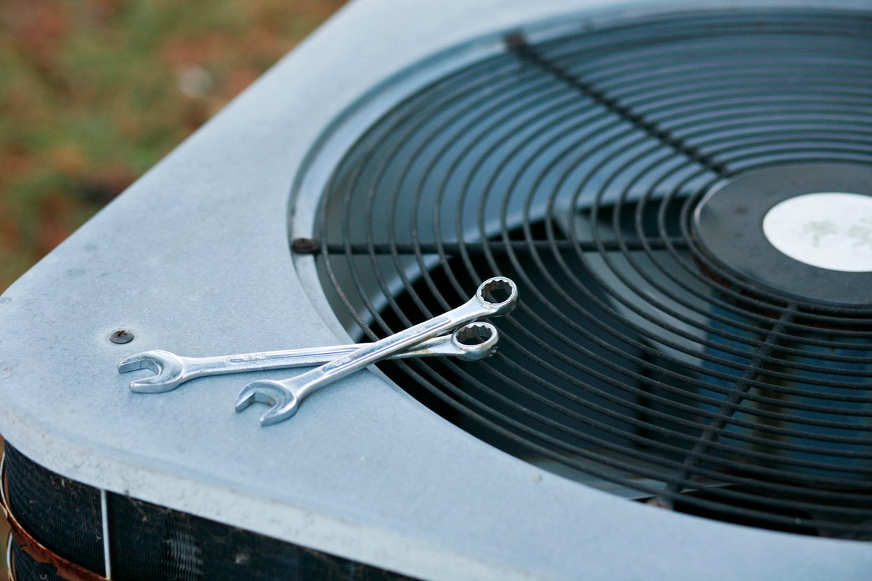 AC Unit and Wrenches